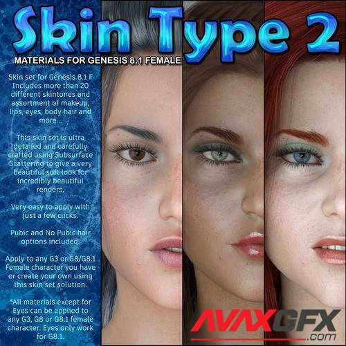 Exnem Skin Type 2 for Genesis 8.1 Female