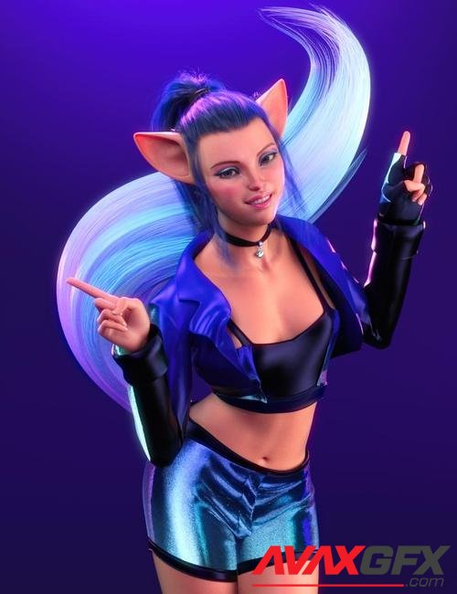 dForce Music Queen Outfit for Genesis 8 and 8.1 Females