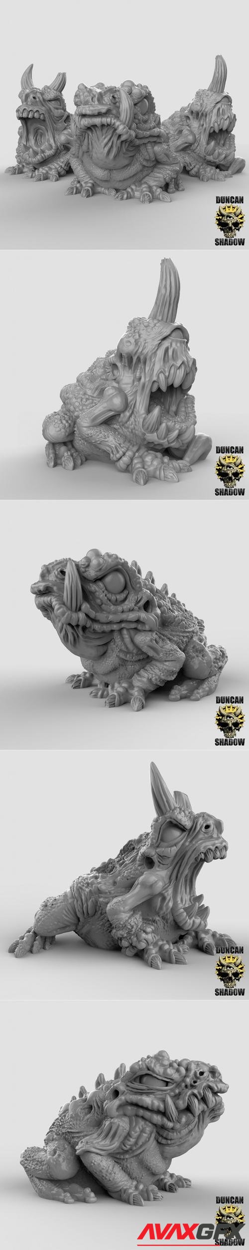 Plague Toads – 3D Printable STL