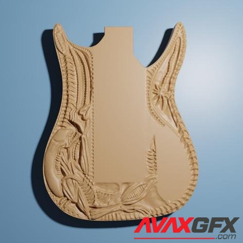 Alien Gitaar Base – 3D Printable STL