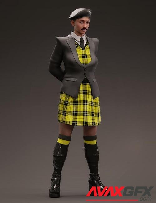 dForce Fashion Cadet Outfit for Genesis 8.1 Females