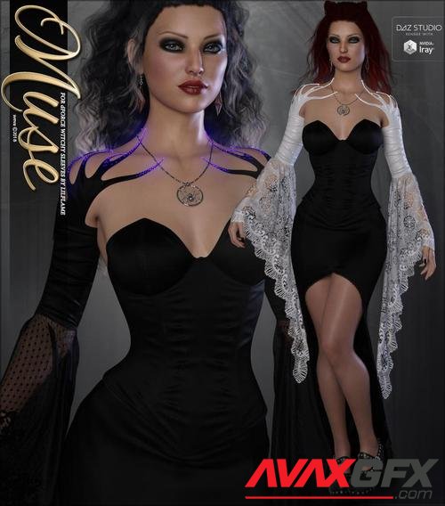 Muse for dForce Witchy Sleeves G8F