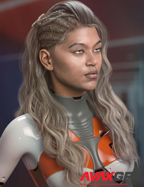 Neona Hair for Genesis 3, 8, and 8.1 Females