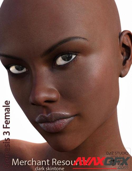 Genesis 3 Female Merchant Resource - Dark Skin