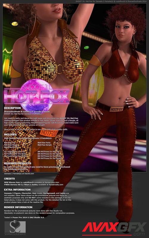 SHOOT 31: Hot Fox for Genesis 2 Female(s)