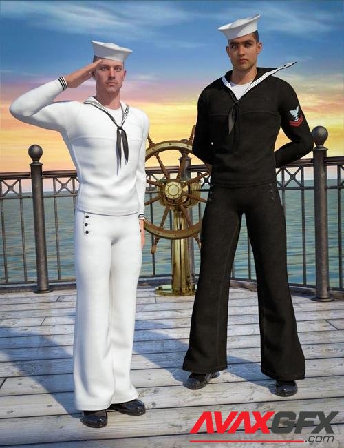 Naval Uniform for Genesis 2 Male(s)