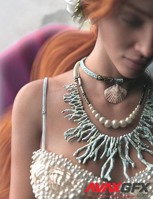 Under Sea Jewelry For Genesis 8 and 8.1 Females