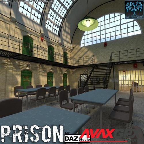 Prison for DAZ|Studio