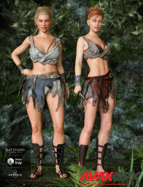 Barbarian Warrior Outfit Textures