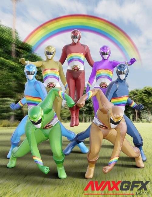 Rainbow Ranger Outfit for Genesis 8 and 8.1