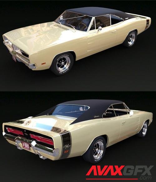 DODGE CHARGER RT 1969 for DAZ Studio