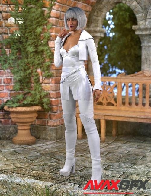White Fox Outfit for Genesis 8 Female(s)