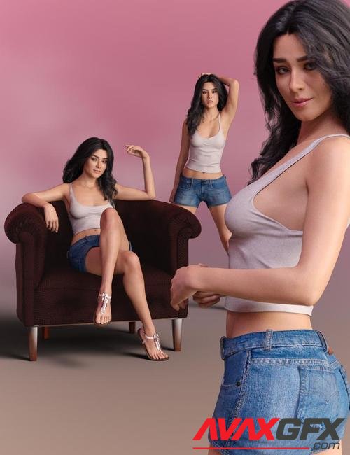Delight Poses for Gabriela 8 and Genesis 8 Female