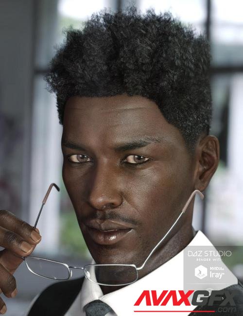 Eliot Hair for Genesis 3 Male(s) & Female(s)