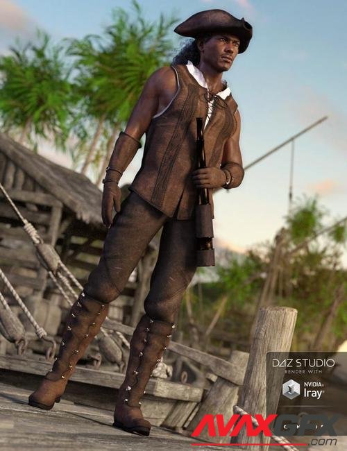 Ship Captain Outfit for Genesis 3 Male(s)