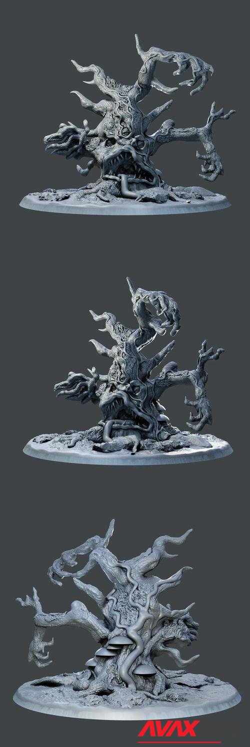 ﻿Demon tree with three eyes – 3D Printable STL