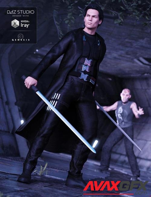 Vampire Executioner Outfit for Genesis 3 Male(s)