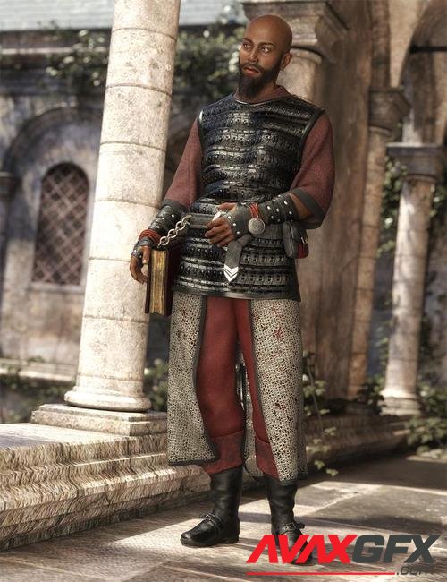 dForce Cleric Outfit for Genesis 8 Male(s)