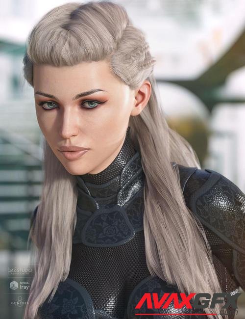 Evelyn Hair for Genesis 3 & 8 Female(s)