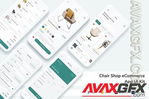 Chair Shop eCommerce App UI Kit U32D5LL