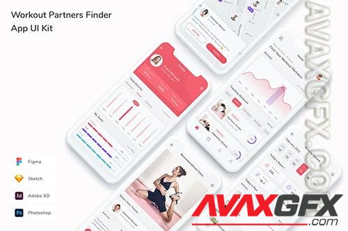 Workout Partners Finder App UI Kit M7L7DGP