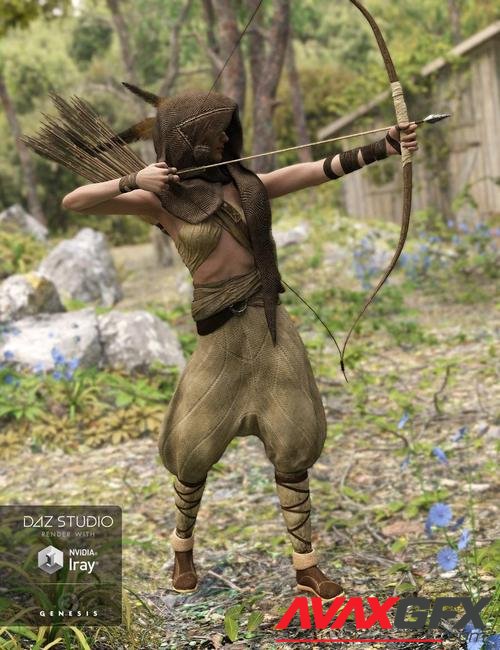 Hood Huntress Collection for Genesis 3 Female(s)