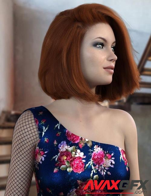 dForce Maureen Hair for Genesis 8 Females