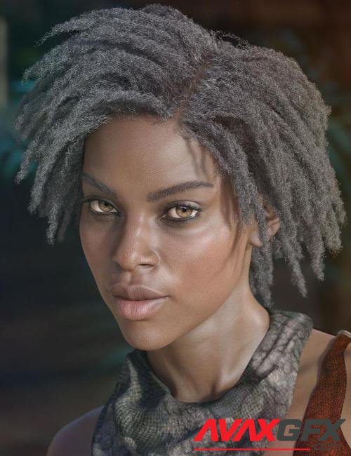 dForce Wilona Hair for Genesis 3 and 8