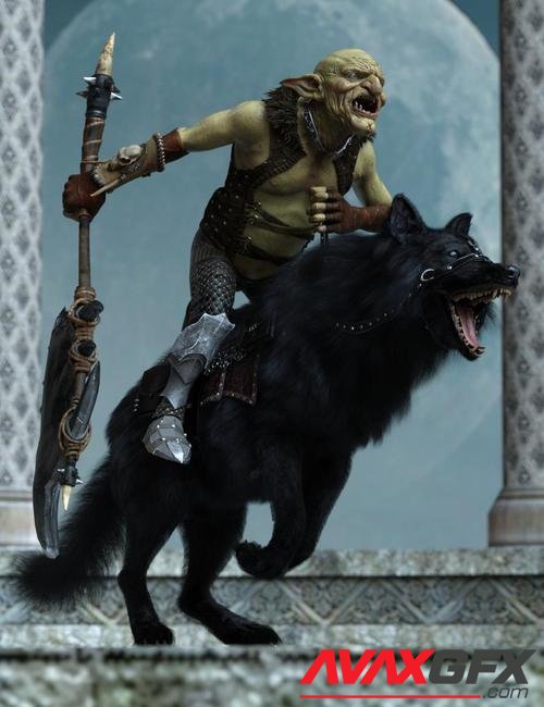 Goblin Rider Poses for War Goblin HD and Dire Wolf