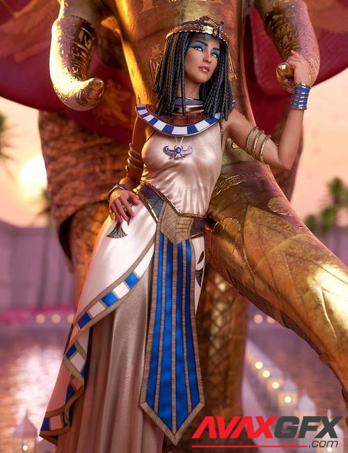 dForce Queen of Egypt Outfit for Genesis 8 Females