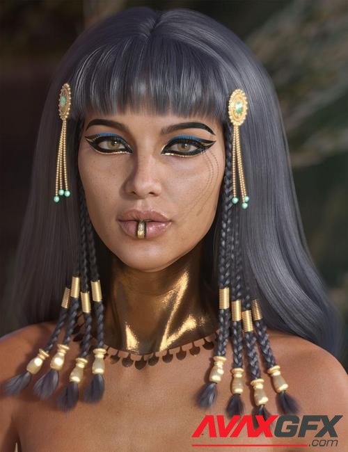 Cleo Hair for Genesis 3 and 8 Female(s)