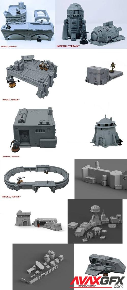 Imperial Terrain - Star Wars – 3D Printable STL