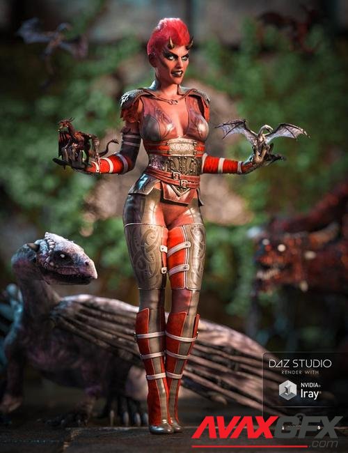 Dragon Rider Outfit for Genesis 3 Female(s)