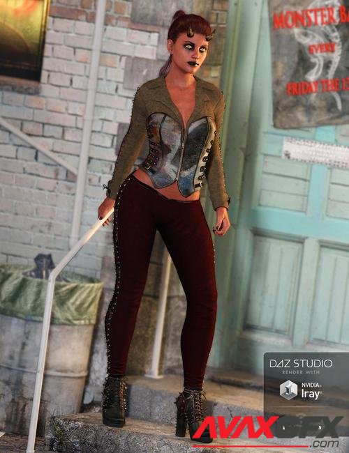 Wicked Ways Outfit for Genesis 3 Female(s)