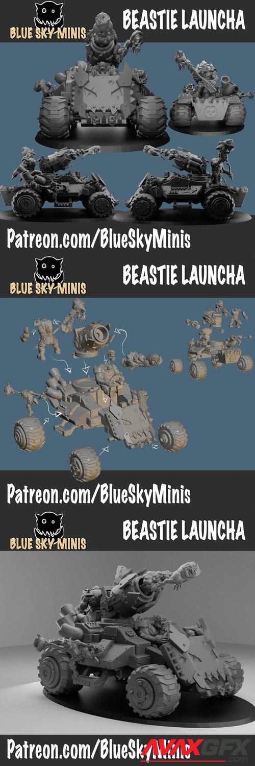 Beastie Launcha – 3D Printable STL