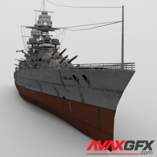 USS Maryland BB-46 for DAZ Studio