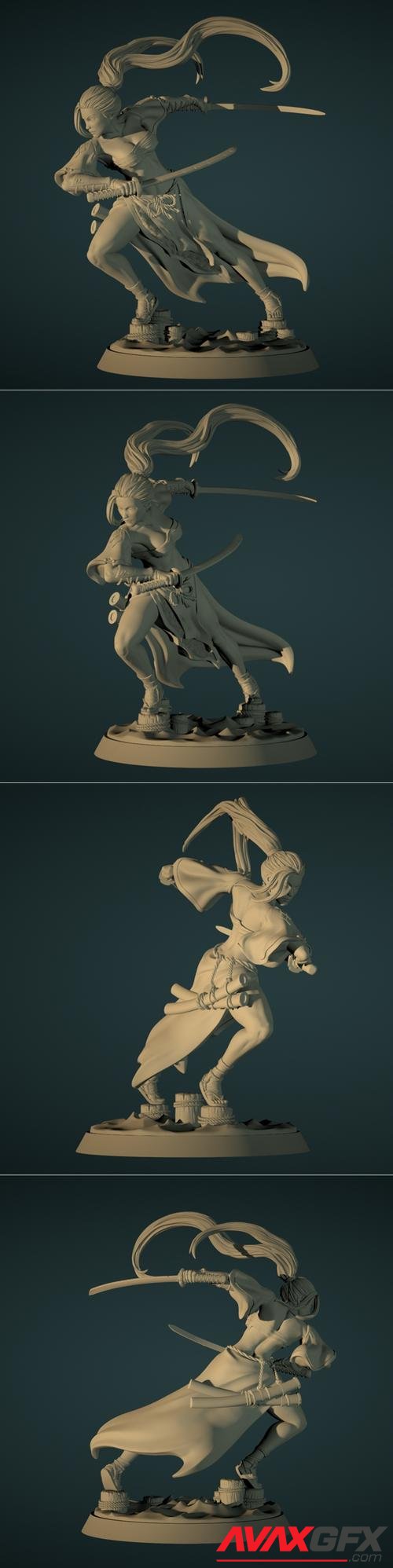 ﻿Tachibana Immortal Blades – 3D Printable STL