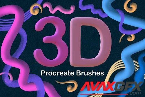 3D Pop Procreate Brushes