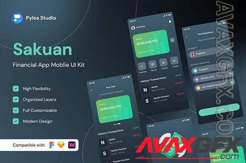 Sakuan - Finance Mobile App UI Kits