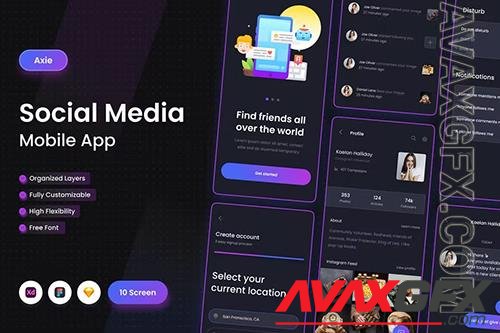 Axie - Social Media App