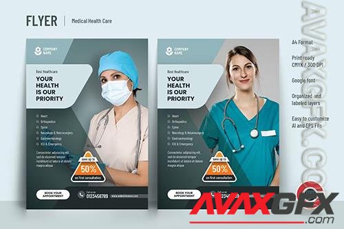 Flyer or Poster Template for Medial Health Care