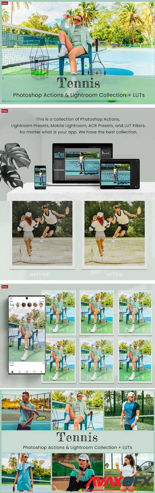 Tennis Photoshop Actions Lightroom - 7023639