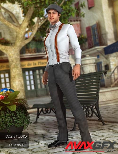 Retro Outfit for Genesis 2 Male(s)
