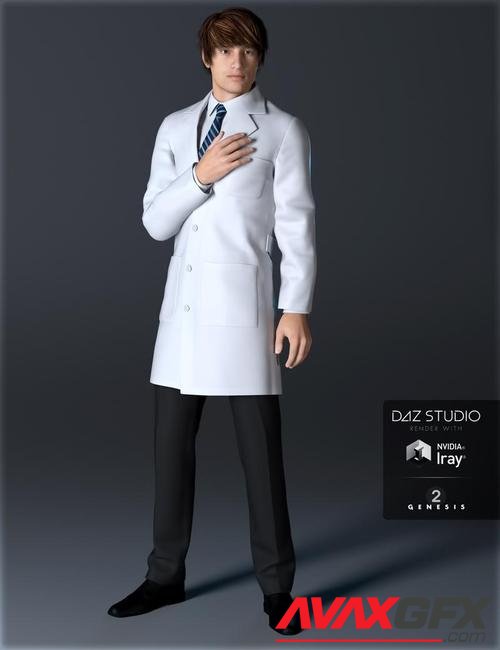 Doctor's Coat and Suit for Genesis 2 Male(s)