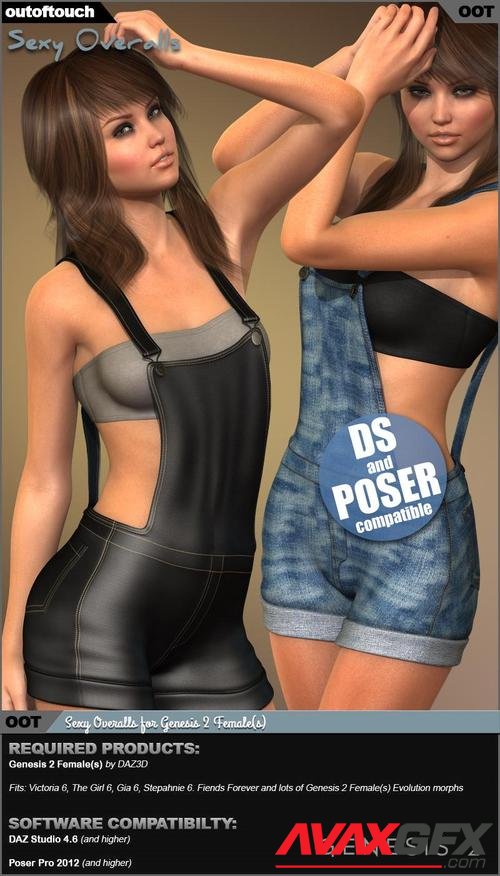 Sexy Overalls for Genesis 2 Female(s)