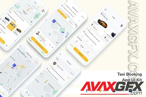 Taxi Booking App UI Kit 45VRRSJ