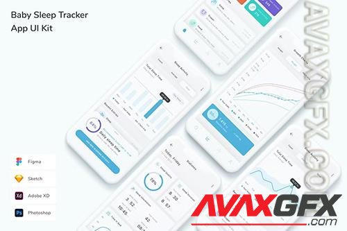 Baby Sleep Tracker App UI Kit 5VKL8WK