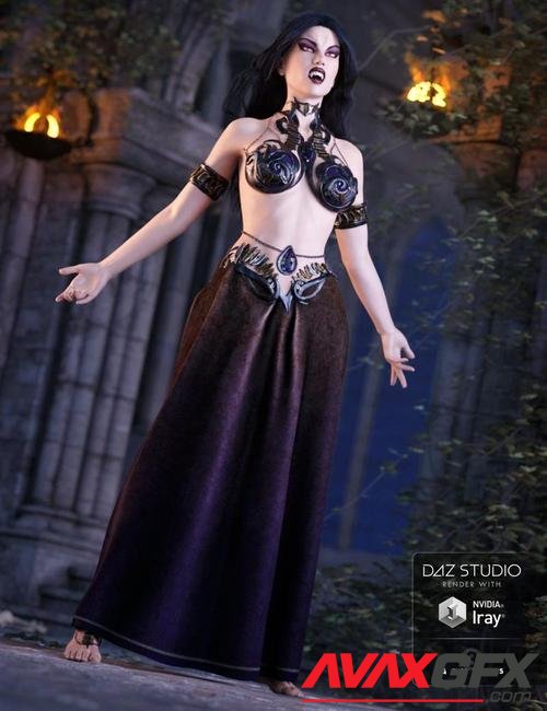 Vampire Queen Outfit for Genesis 3 Female(s)