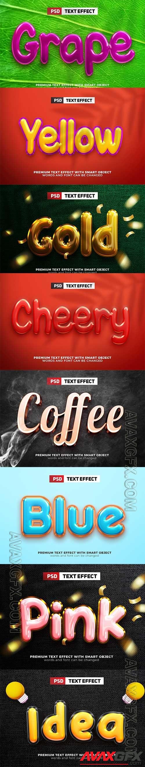 Psd text effect set vol 244