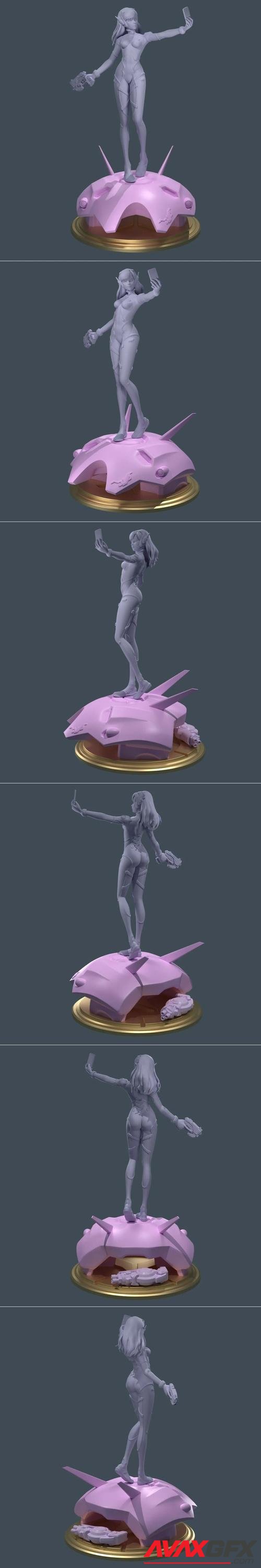 ﻿Overwatch - D.VA selfie – 3D Printable STL